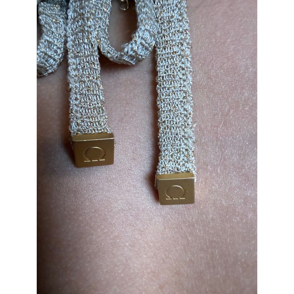 Salvatore Ferragamo RARE RTW Gold Knit mini halter dress Size XS VINTAGE - Picture 4 of 10